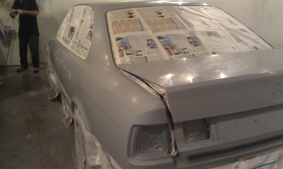 Покраска в хамелеон Mipa — BMW 5 series (E34), 4,4 л, 1993 года ...