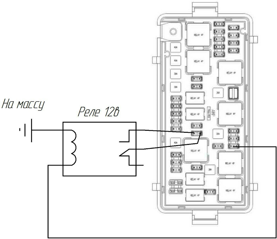 Схема предохранителей chery m11