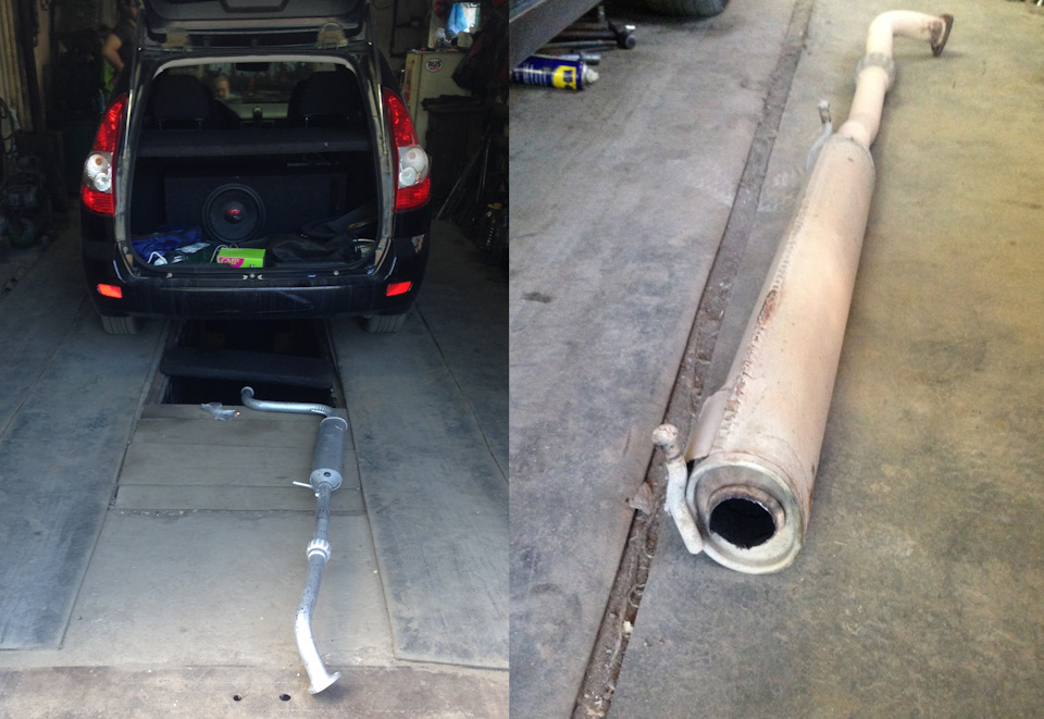 #4. Прогорел резонатор. — Lada Приора универсал, 1,6 л, 2011 года ...