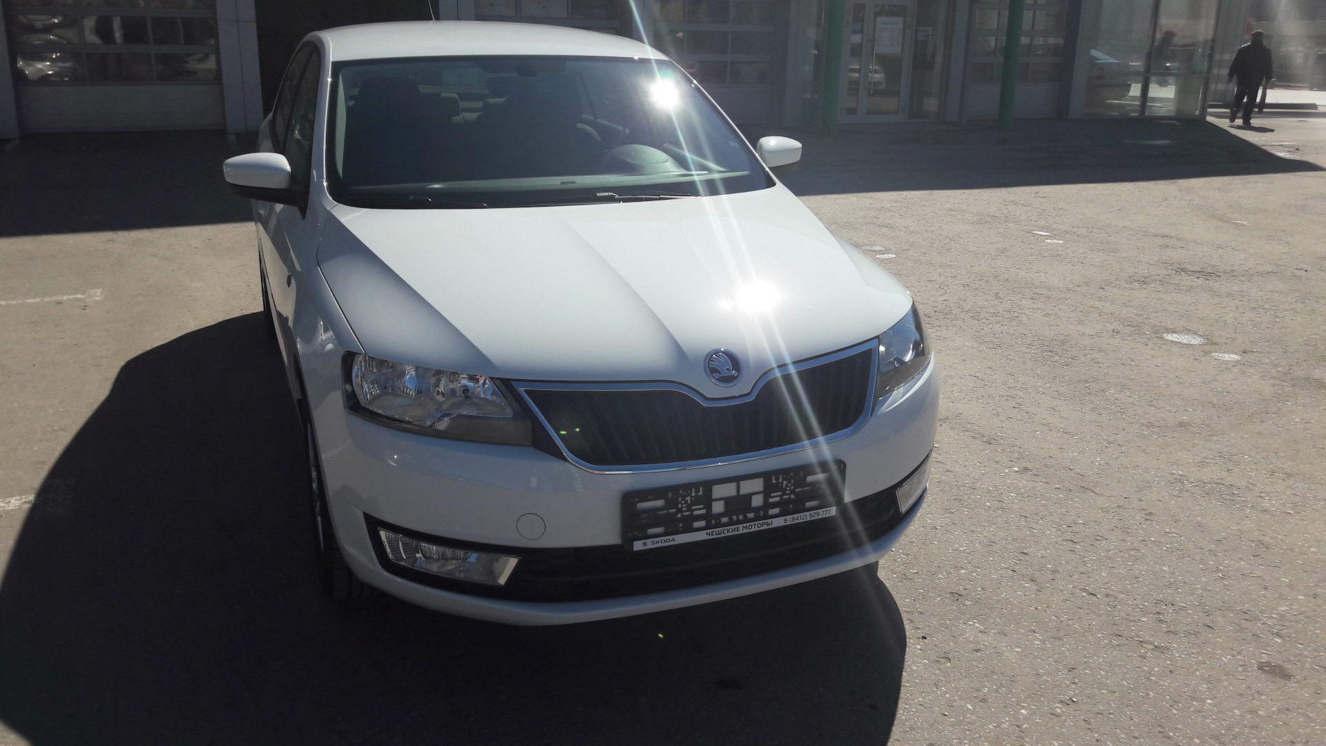 Skoda Rapid (1G) 1.6 бензиновый 2017 | White♘ на DRIVE2