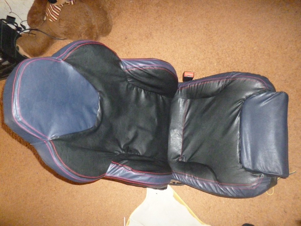 Перетяжка сидений кожзамом (Hand made ) — Lada 21093i, 1,5 л, 2004 года ...