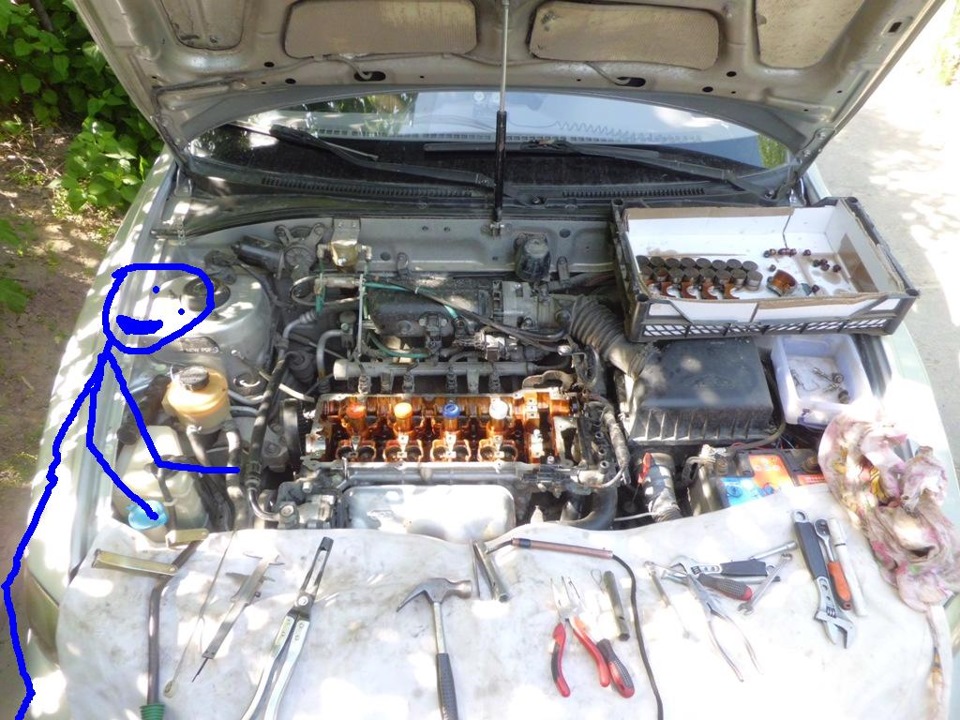 Операционный стол готов и ЧУВАААК! — Hyundai Accent (2G)