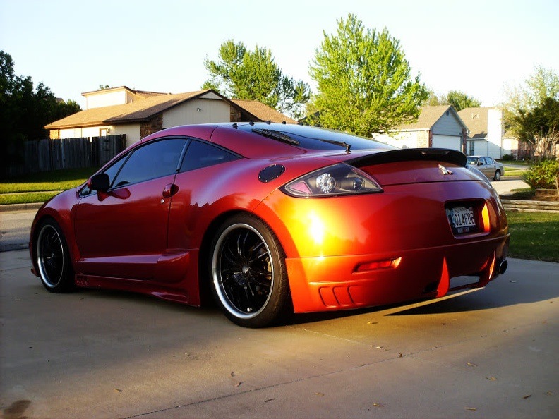 Black w/Chrome Lip Wheels — Mitsubishi Eclipse (4G), 2,4 л, 2007 года ...