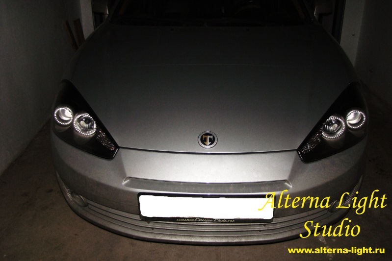 Hyundai Coupe 2006 — Ангельские глазки. — Alterna Light Studio на DRIVE2