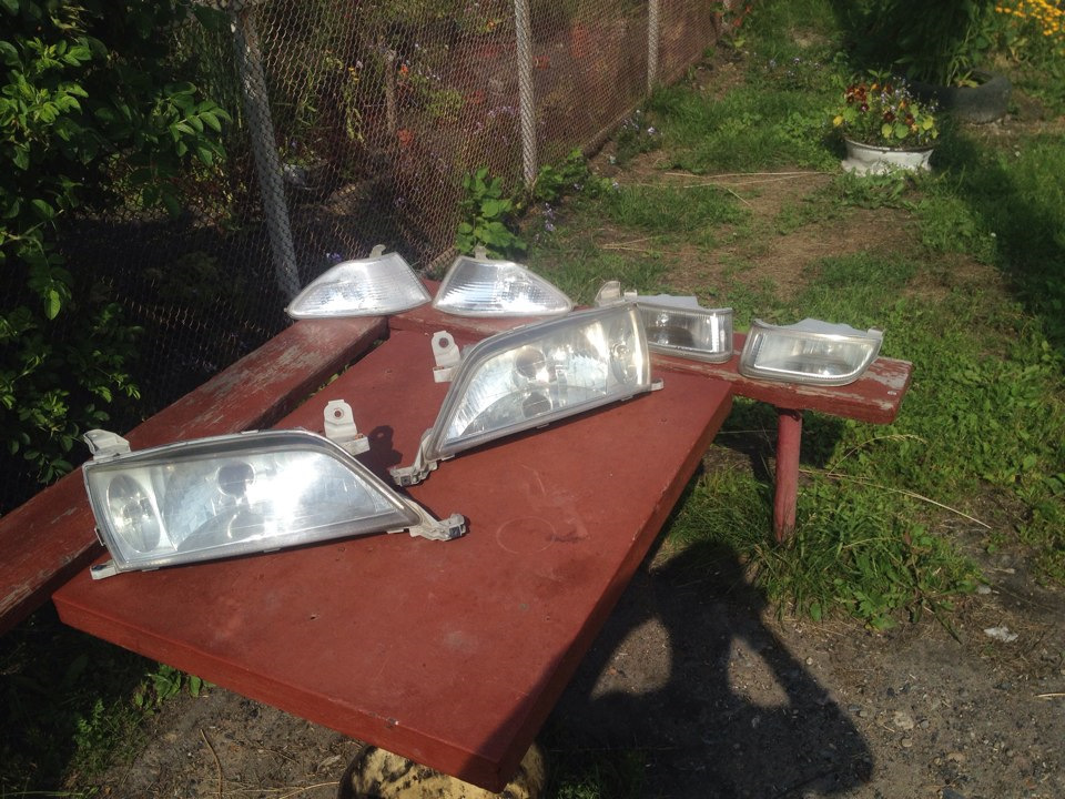 Промывка фар, поворотников, туманок — Toyota Carina (7G), 2 л., 1999 ...