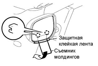 Как снять зеркало на тойоту королла е150