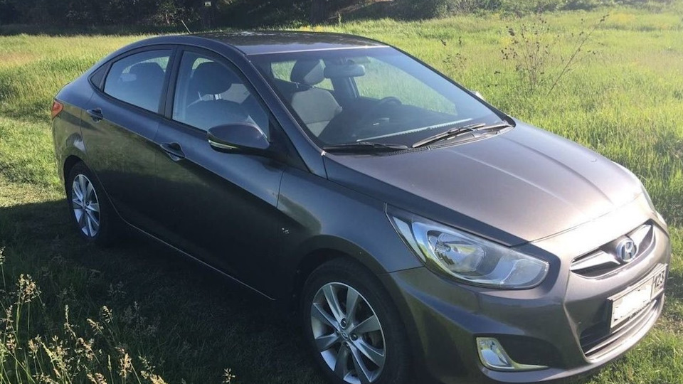 Подсветка штатной магнитолы — Hyundai Solaris, 1,6 л, 2011 года ...