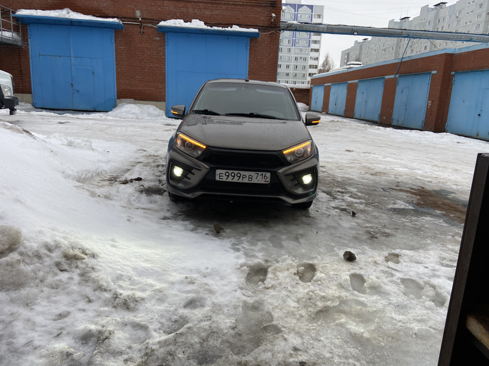 Противотуманные фары aozoom — Lada Гранта Лифтбек (2G), 1,6 л, 2020 ...