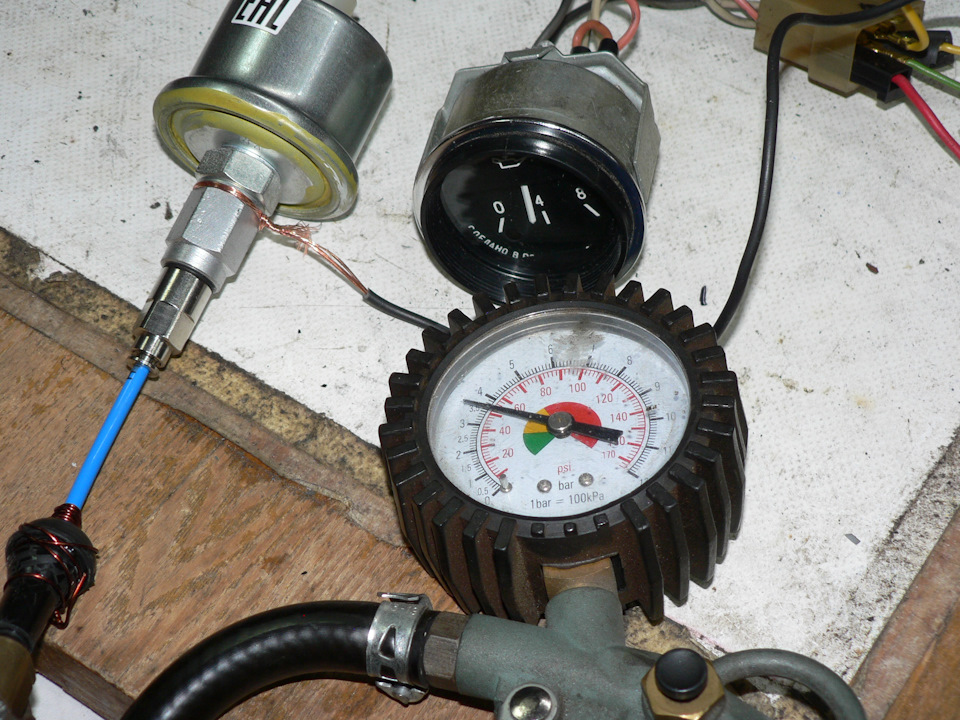 Бюджетная пневма на заднюю ось ГАЗ-21. Датчики давления из масляных ...