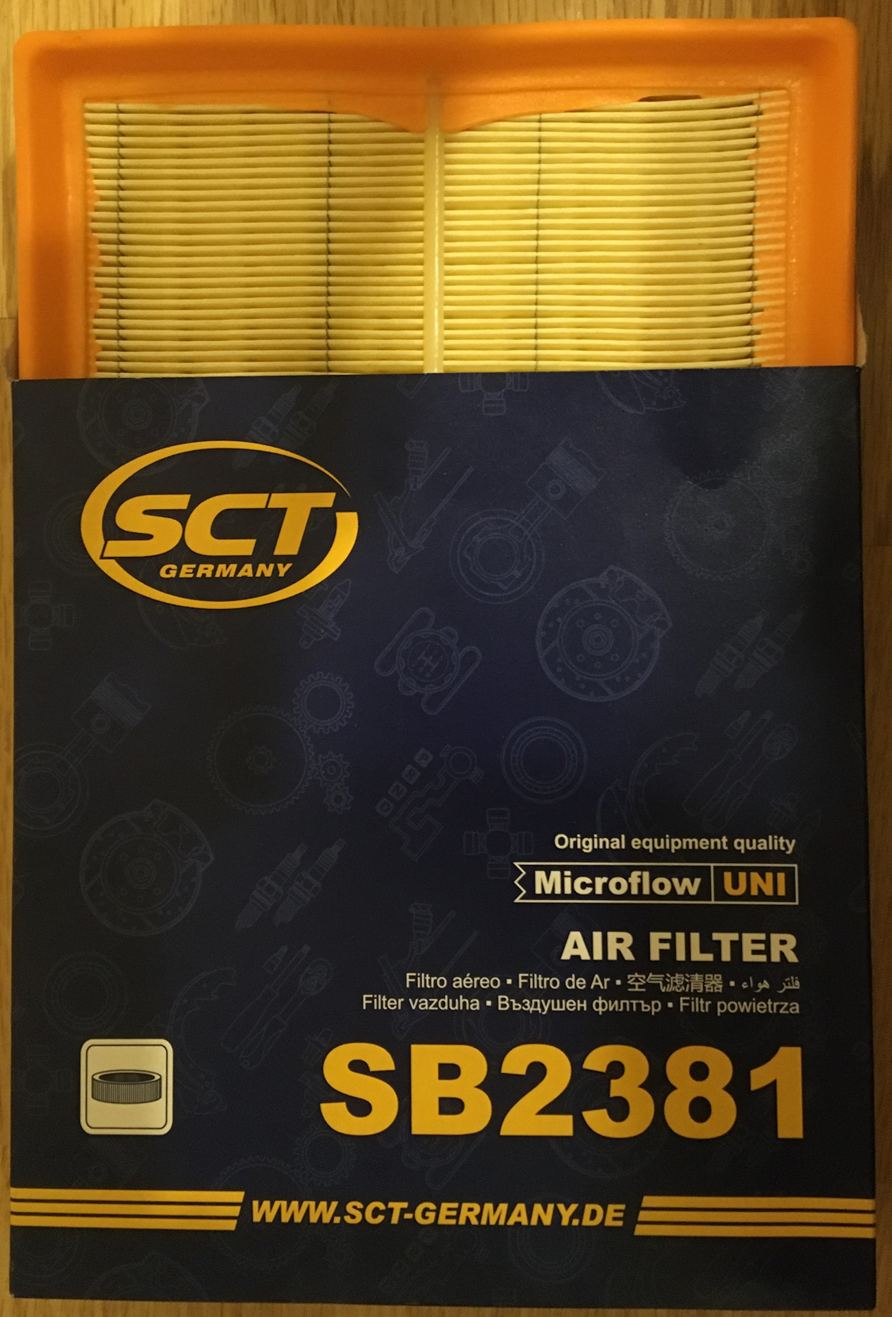 Воздушный фильтр SCT SB2381 для Octavia A7FL — Skoda Octavia A7 Mk3, 1 ...