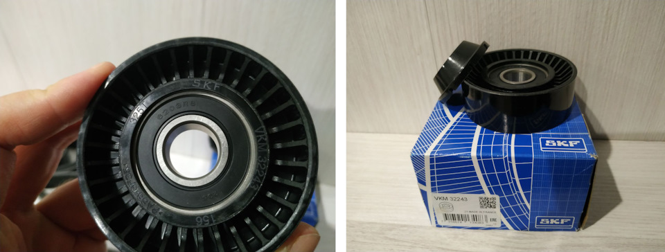 VKM32243 Паразитный / ведущий ролик, поликлиновой ремень SKF | Запчасти ...