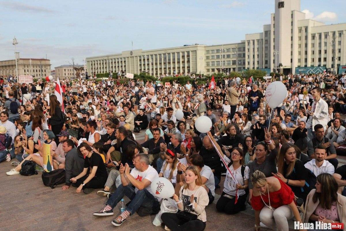 Протесты в беларуси 2020 фото