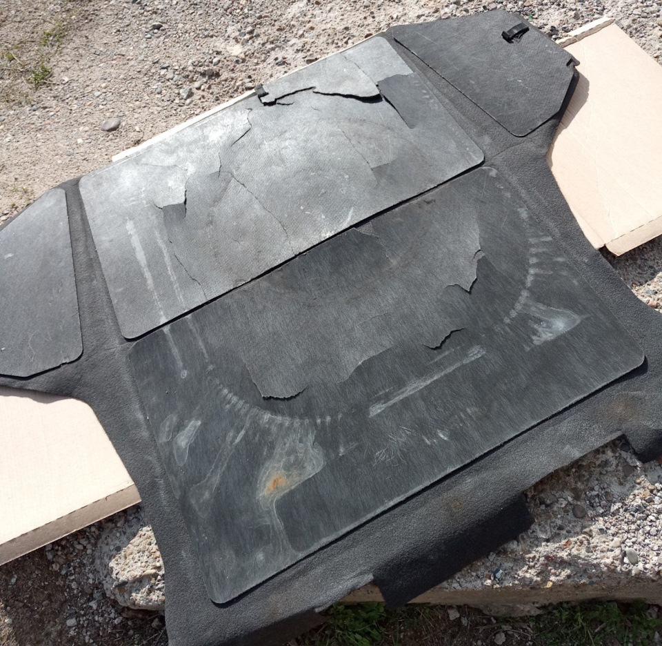 замена пластикового на деревянный пол в багажник приора универсал ...