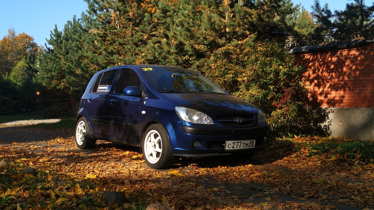 Hyundai Getz 1.4 бензиновый 2007 | Синий на DRIVE2