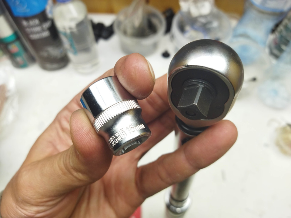 Динамометрический ключ для ГРМ Гранты с кондиционером. — Lada Гранта, 1 ...