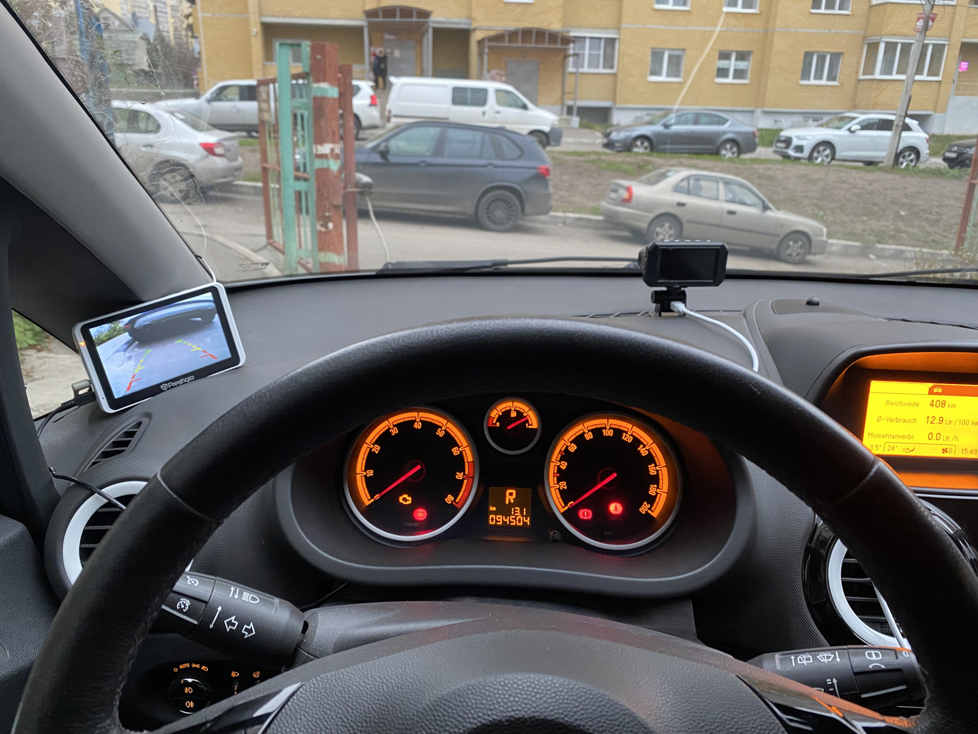Установки камеры заднего вида — Opel Corsa D, 1,4 л, 2014 года ...