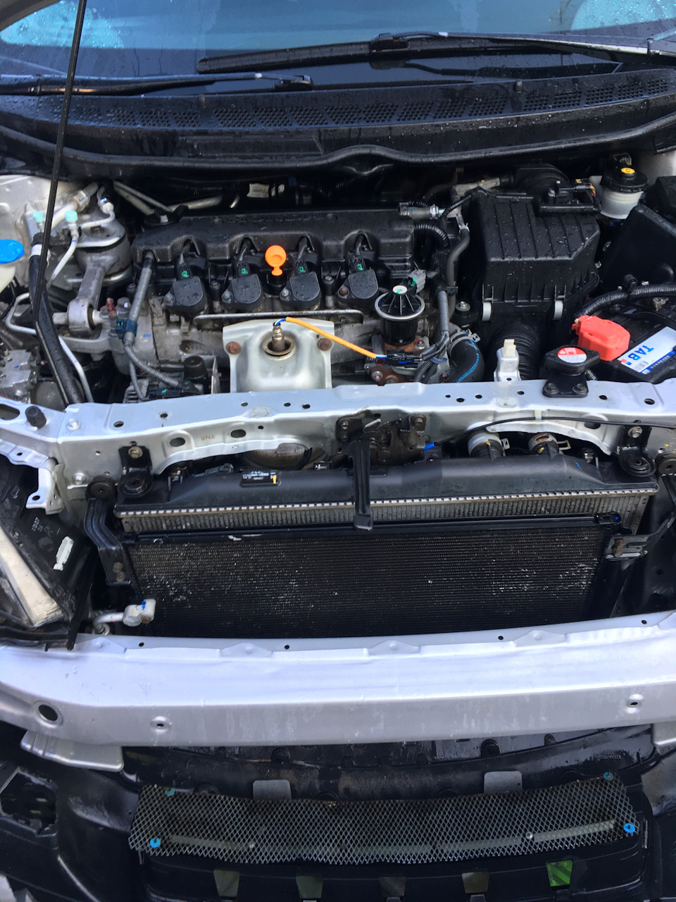 Как снять радиатор хонда цивик 4д Мойка радиатора - Honda Civic 4D (8G), 1,8 л, 2010 года мойка DRIVE2