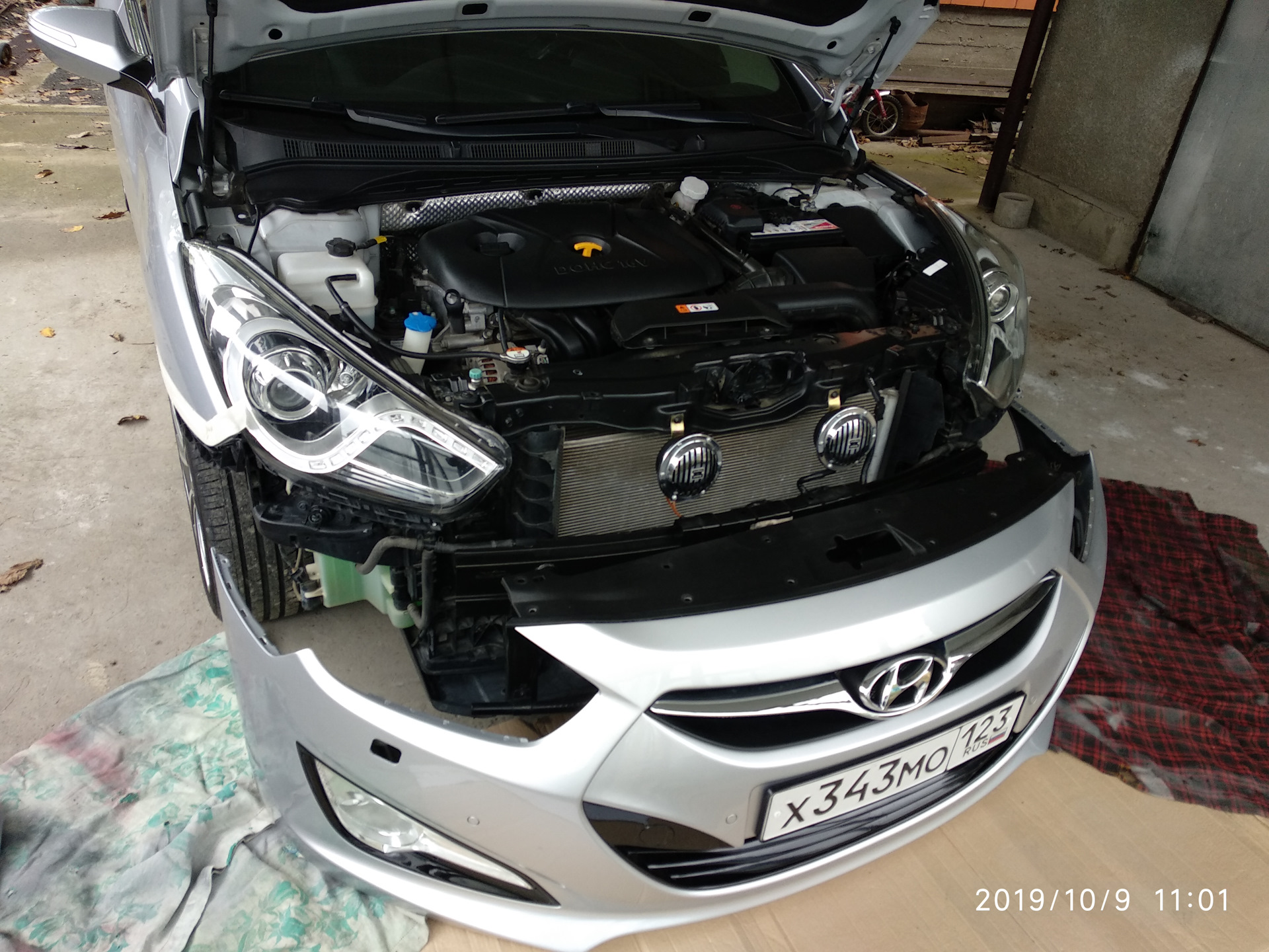 Как снять фару hyundai i30 Бампер на месте - Hyundai i40, 2 л, 2013 года кузовной ремонт DRIVE2