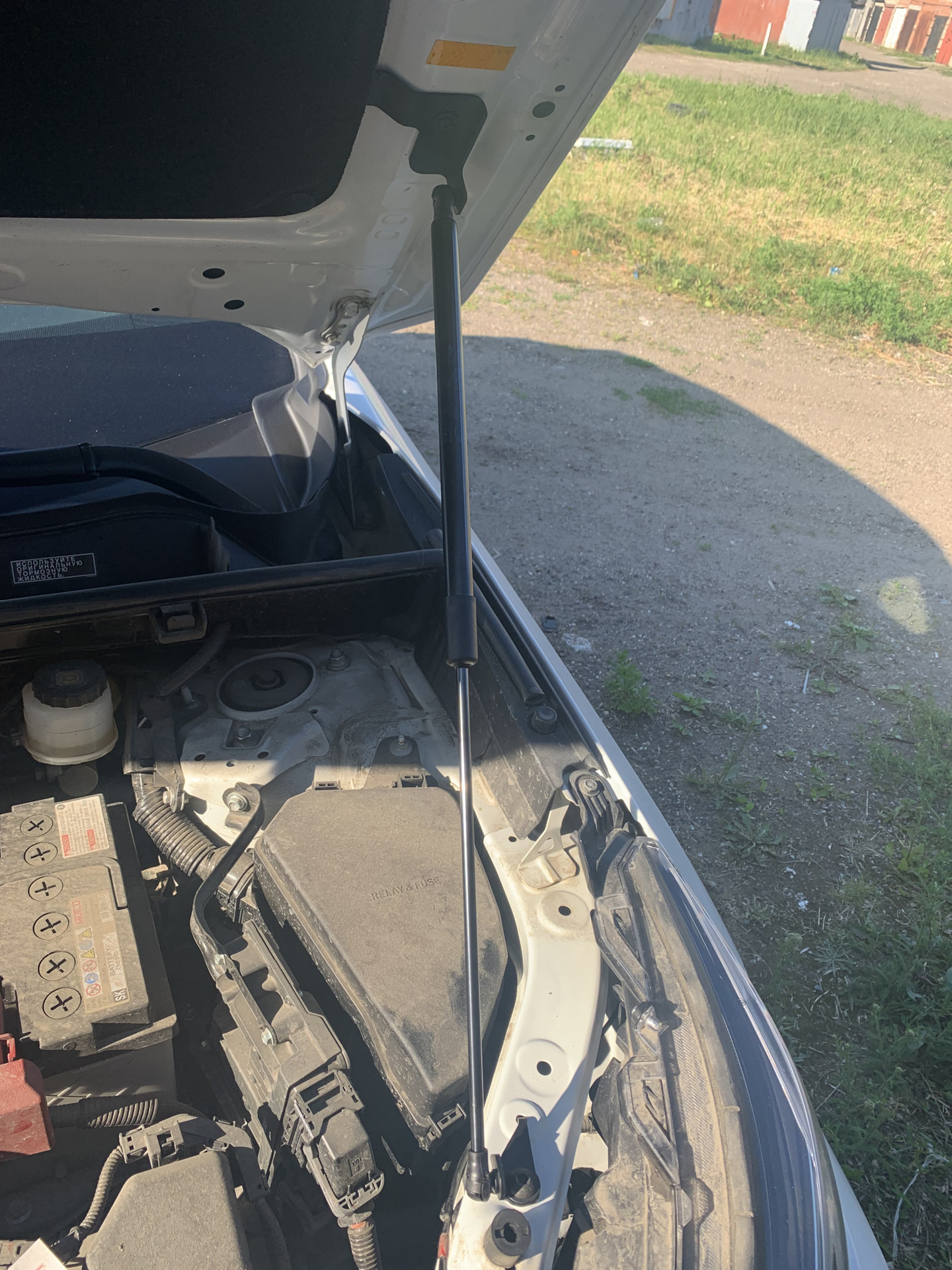 Газовые упоры капота — Toyota RAV4 (5G), 2 л, 2020 года | аксессуары ...