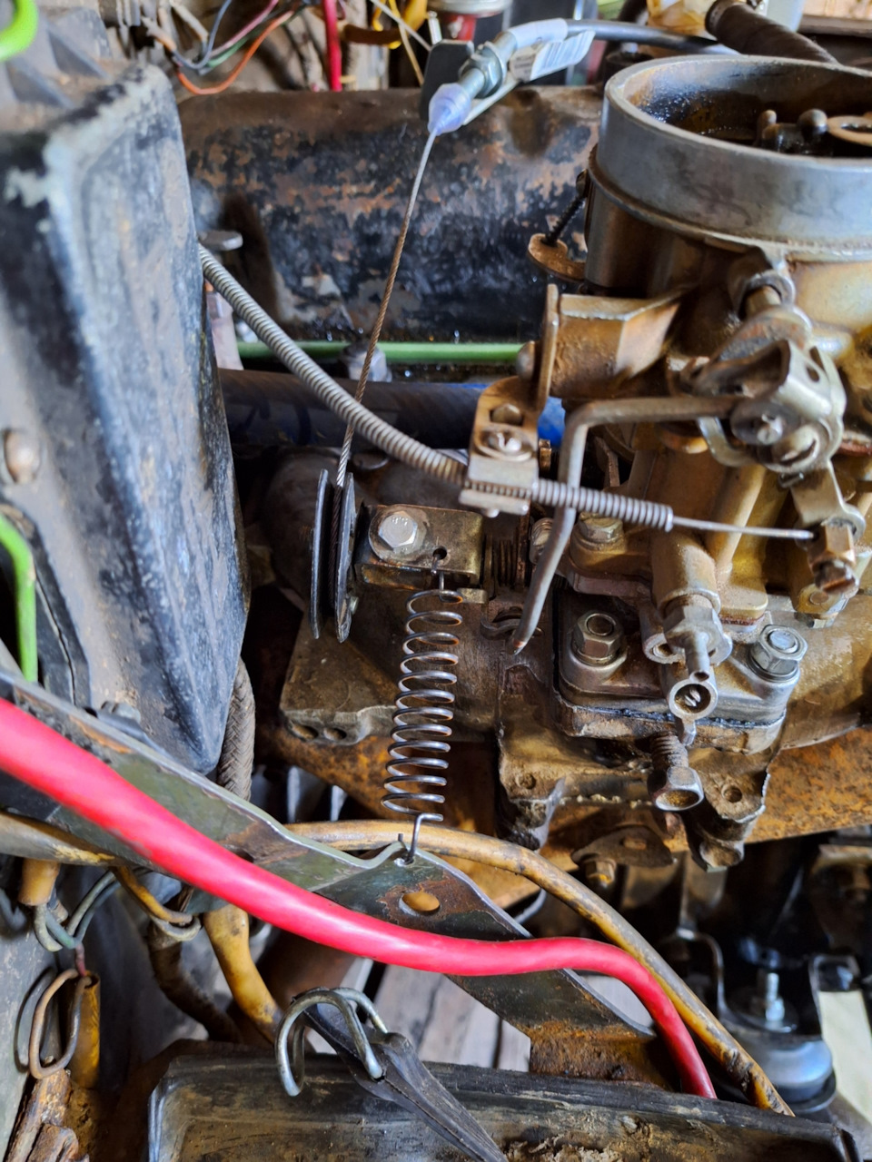 "Газ под тросик" — УАЗ 469, 2,2 л, 1984 года | тюнинг | DRIVE2