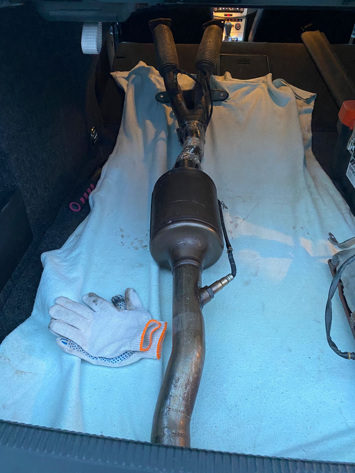 Замена выпускного коллектора и приемной трубы на Японский контракт ...