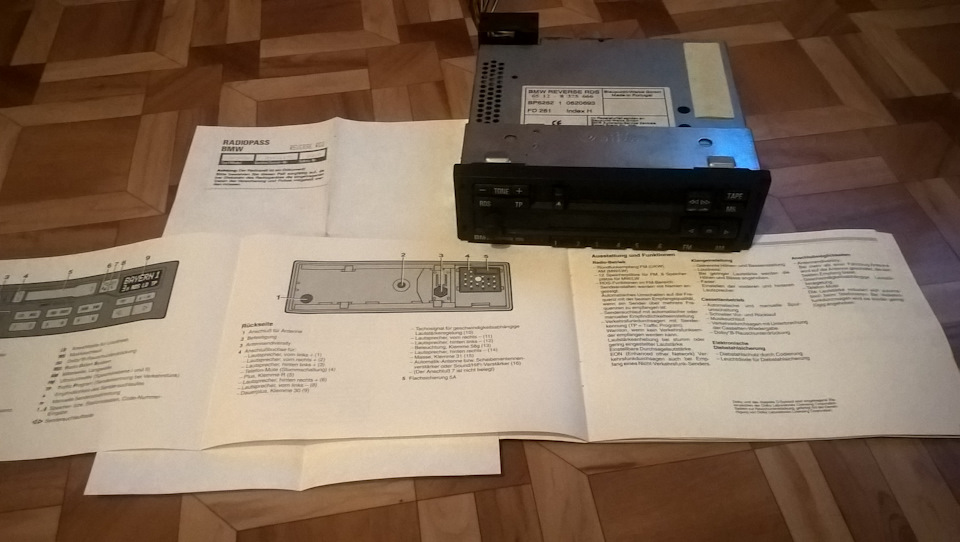 Оригинальная магнитола — BMW 3 series (E30), 1,8 л, 1987 года ...