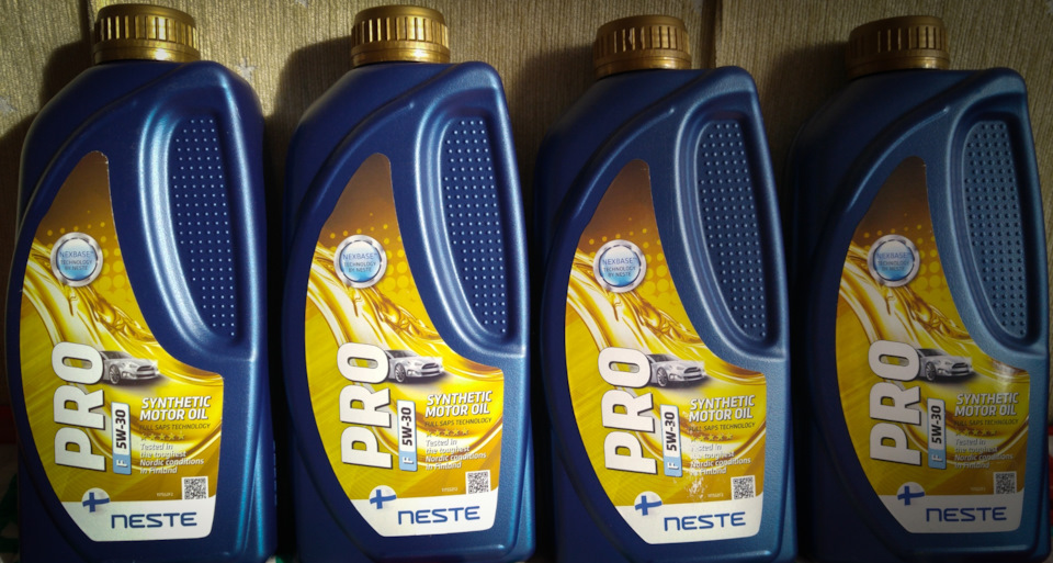 Neste Pro F 5W-30 (Valvoline SynPower FE 5W-30). — Hyundai Solaris (1G ...