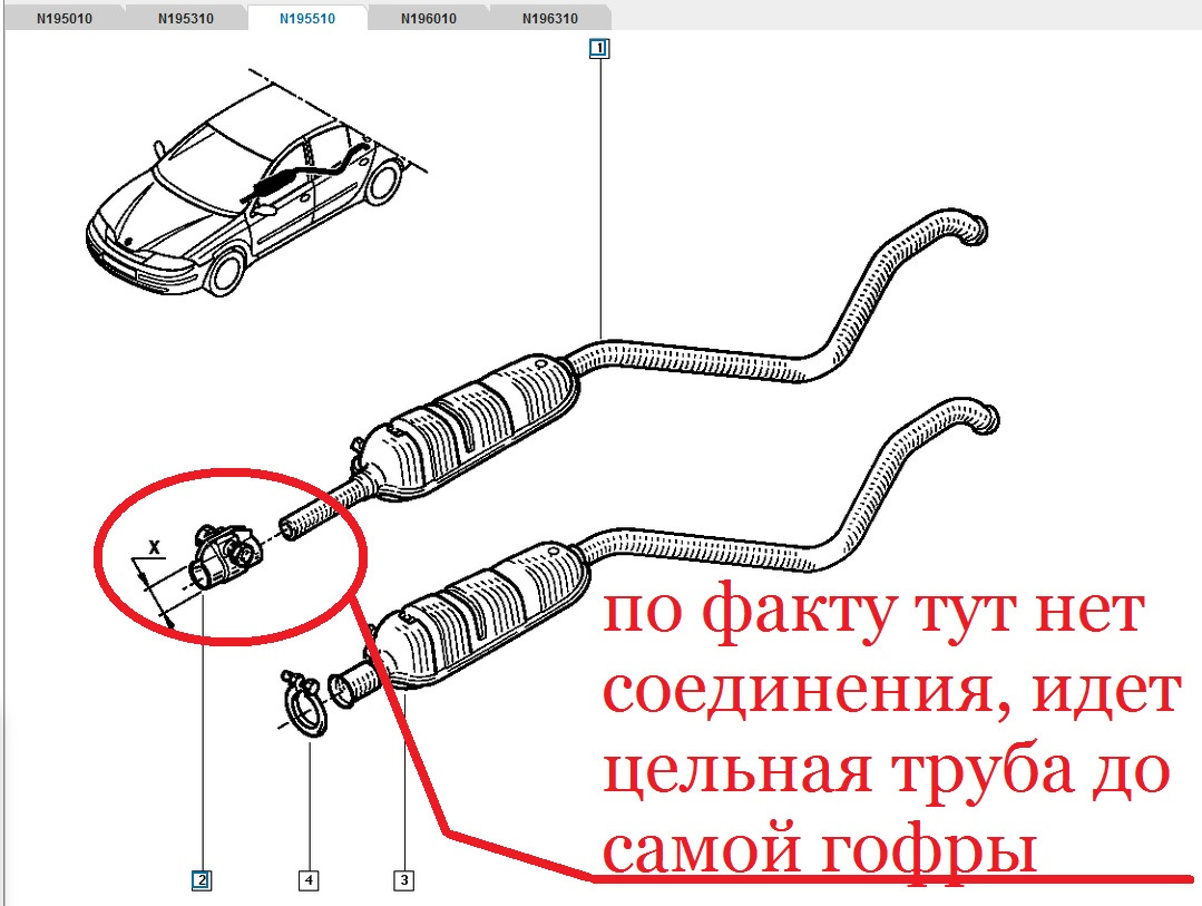 Рено логан 2 выхлопная система схема