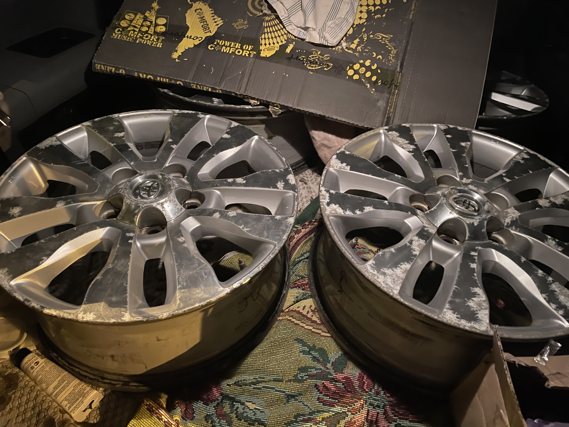 Отправка оригинальных дисков на порошковую покраску — Toyota Sequoia ...