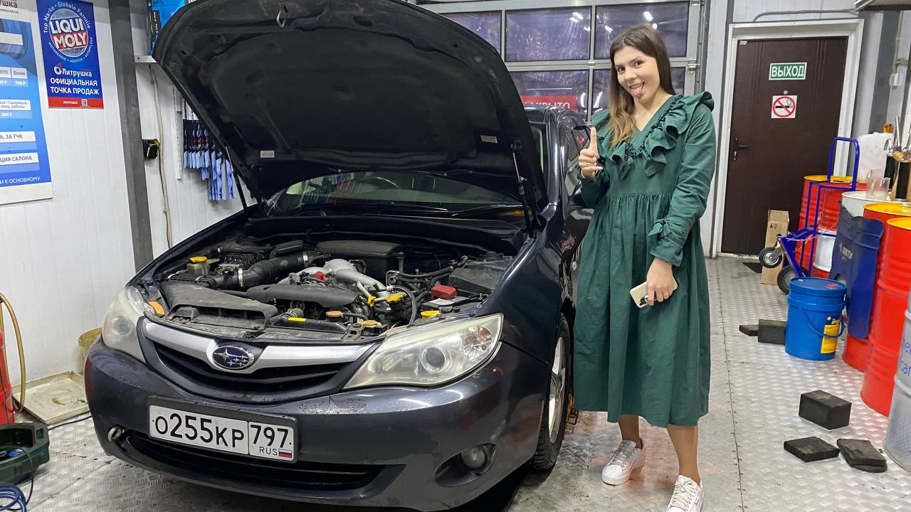 Мотюль! Первая замена масла — Subaru Impreza (GE, GH), 1,5 л, 2010 года ...