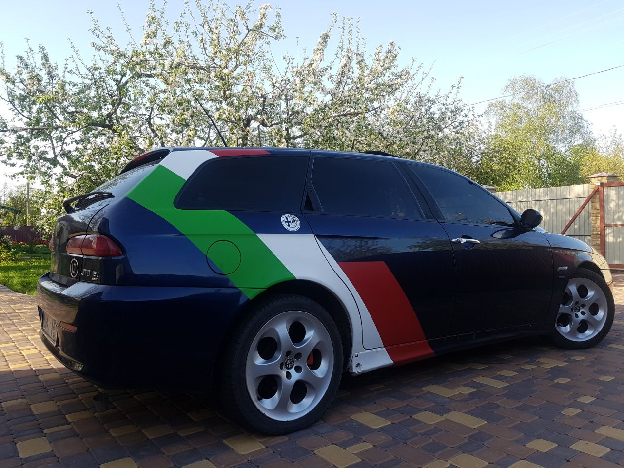 Флаг Italy — Alfa Romeo 156, 1,9 л, 2005 года | своими руками | DRIVE2