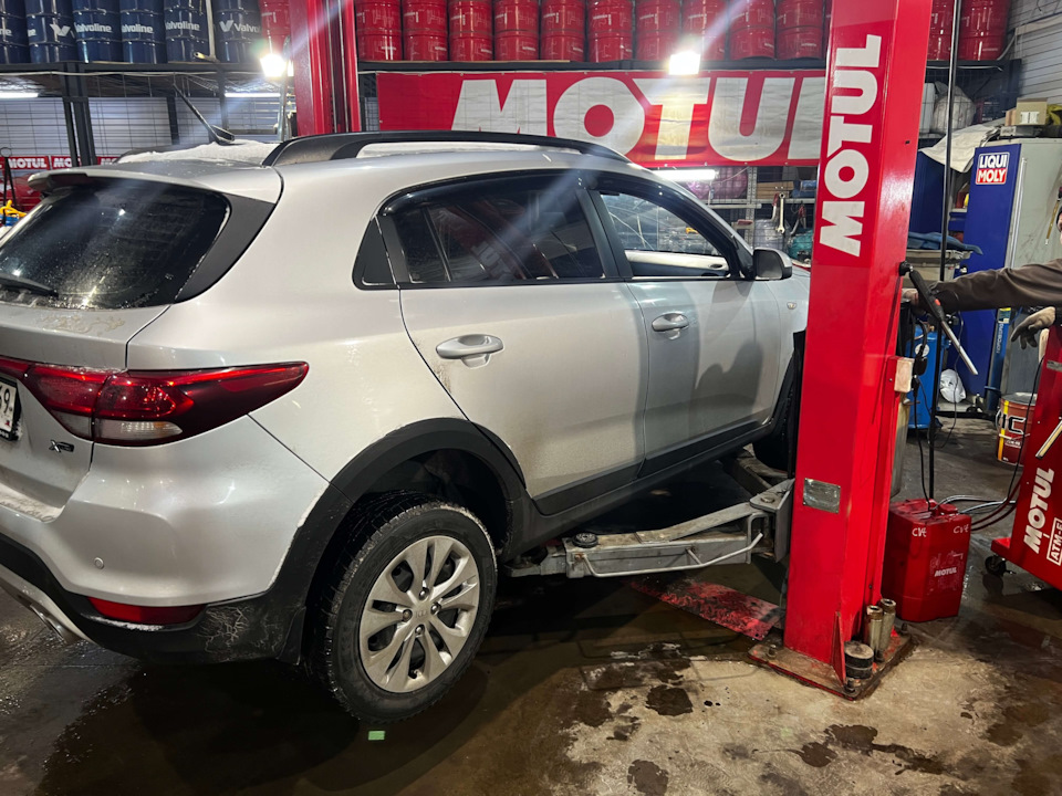Замена масла в АКПП Kia Rio 4 X-line A6gf1 в СПб — Motul Team на DRIVE2