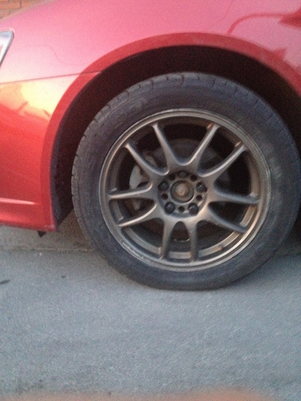 Смена резины в середине сезона и WTF — Mitsubishi Lancer X, 2 л, 2012 ...