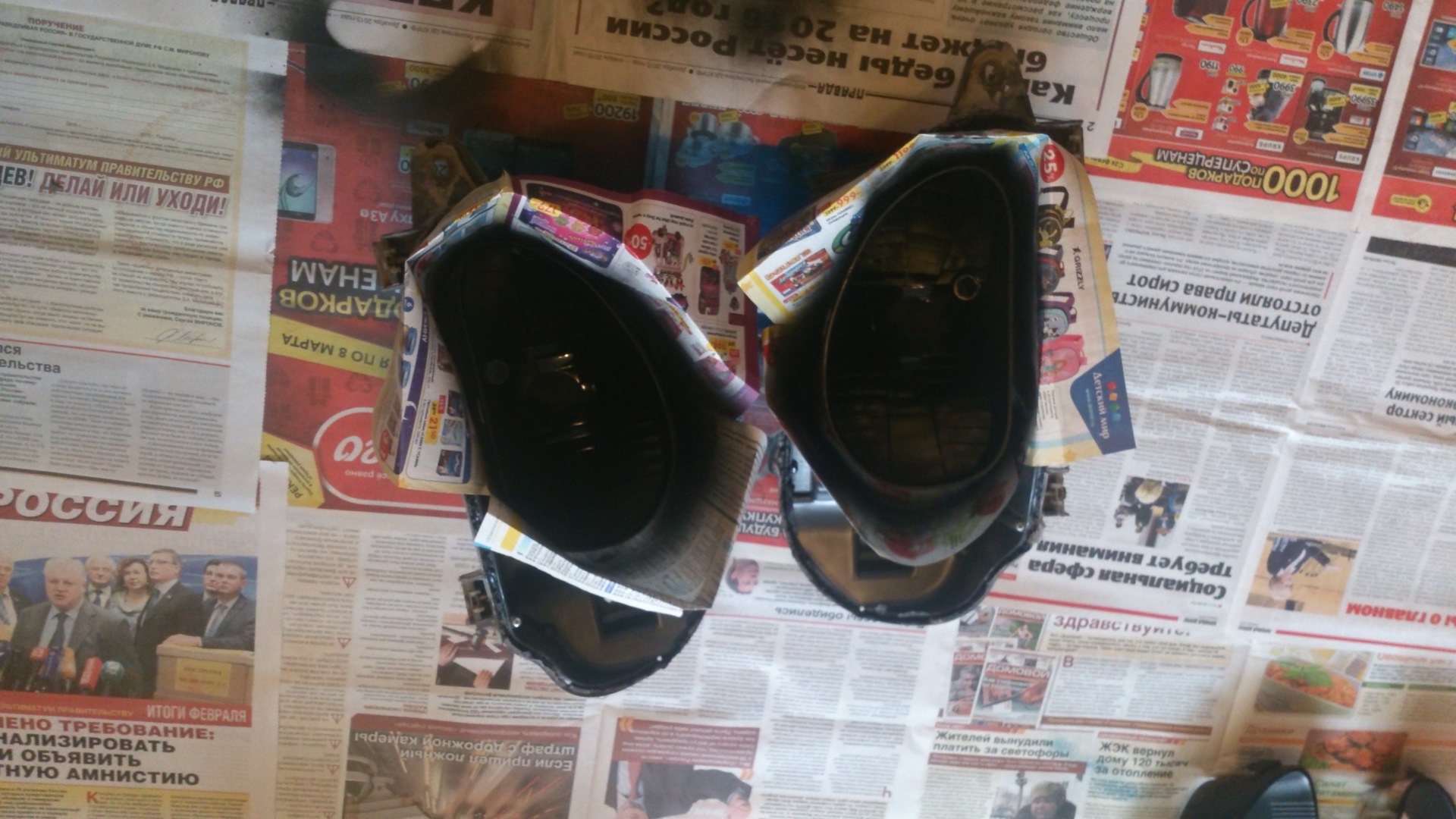 67.Фары: покраска отражателя и новые реснички — Chevrolet Lanos, 1,5 л ...