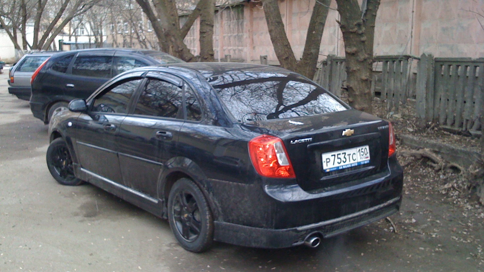 Lacetti Chevrolet черная в обвесах хэтчбек