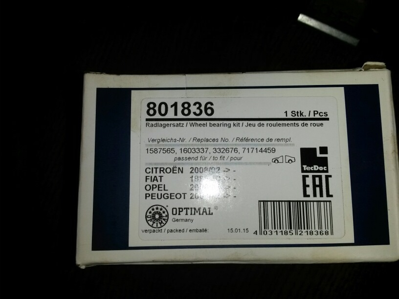 Замена переднего ступичного подшипника (Фиат ГрандеПунто "Мася") — DRIVE2