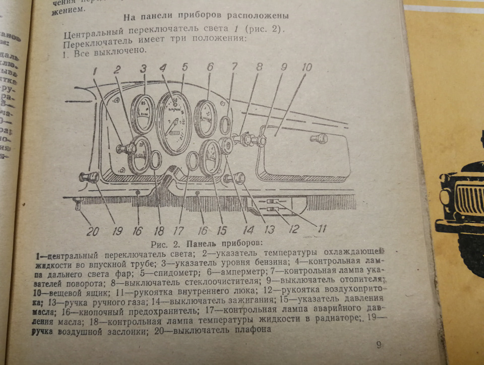 схема проводки газ 53 с описанием цветная