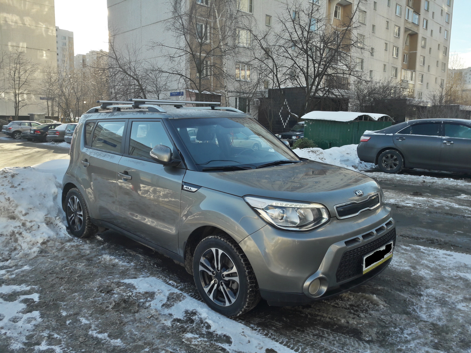 Рейлинги без сверления kia soul