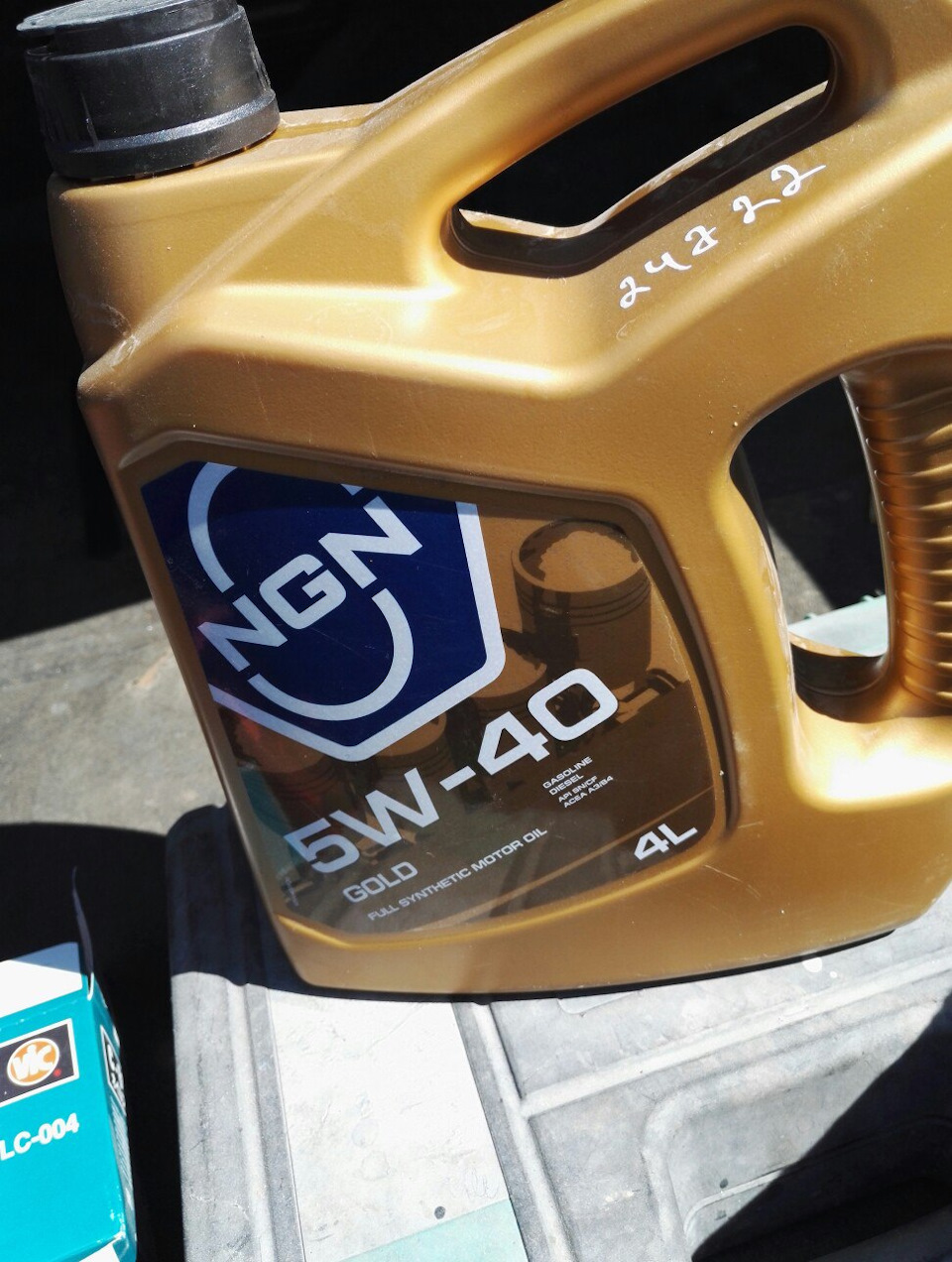 Масло NGN Gold 5w40…Спустя 20.000 — Honda Torneo, 2 л, 1998 года ...