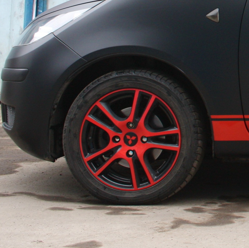 Красные черевички! — Mitsubishi Colt VII, 1,3 л, 2010 года | колёсные ...
