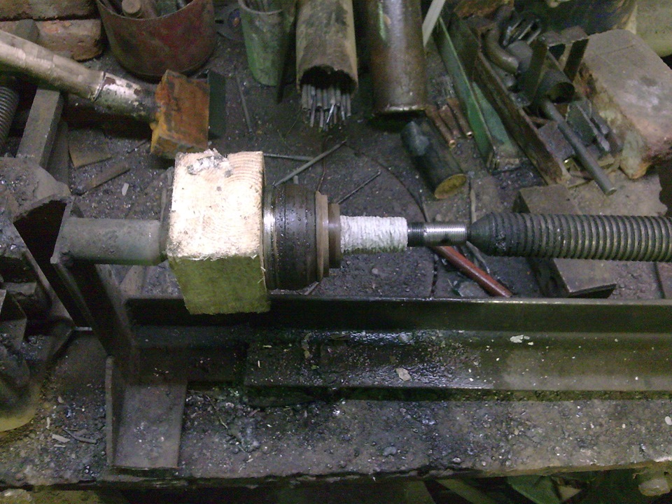 Ремонт внешнего шруса, восстановление резьбы — Nissan AD (Y11), 1,8 л ...