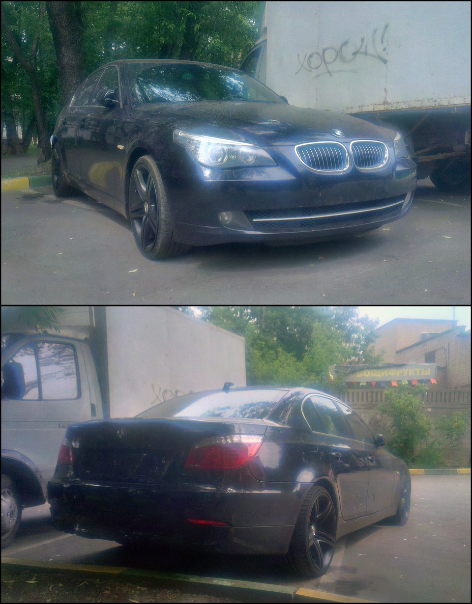 Очередная кража номерных знаков — BMW 5 series (E60), 3 л, 2008 года |  визит на сервис | DRIVE2