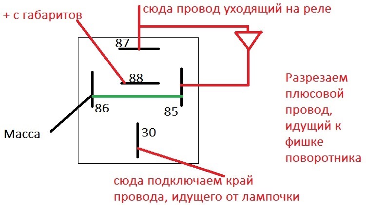 Схема подключения американок через реле ваз 2110