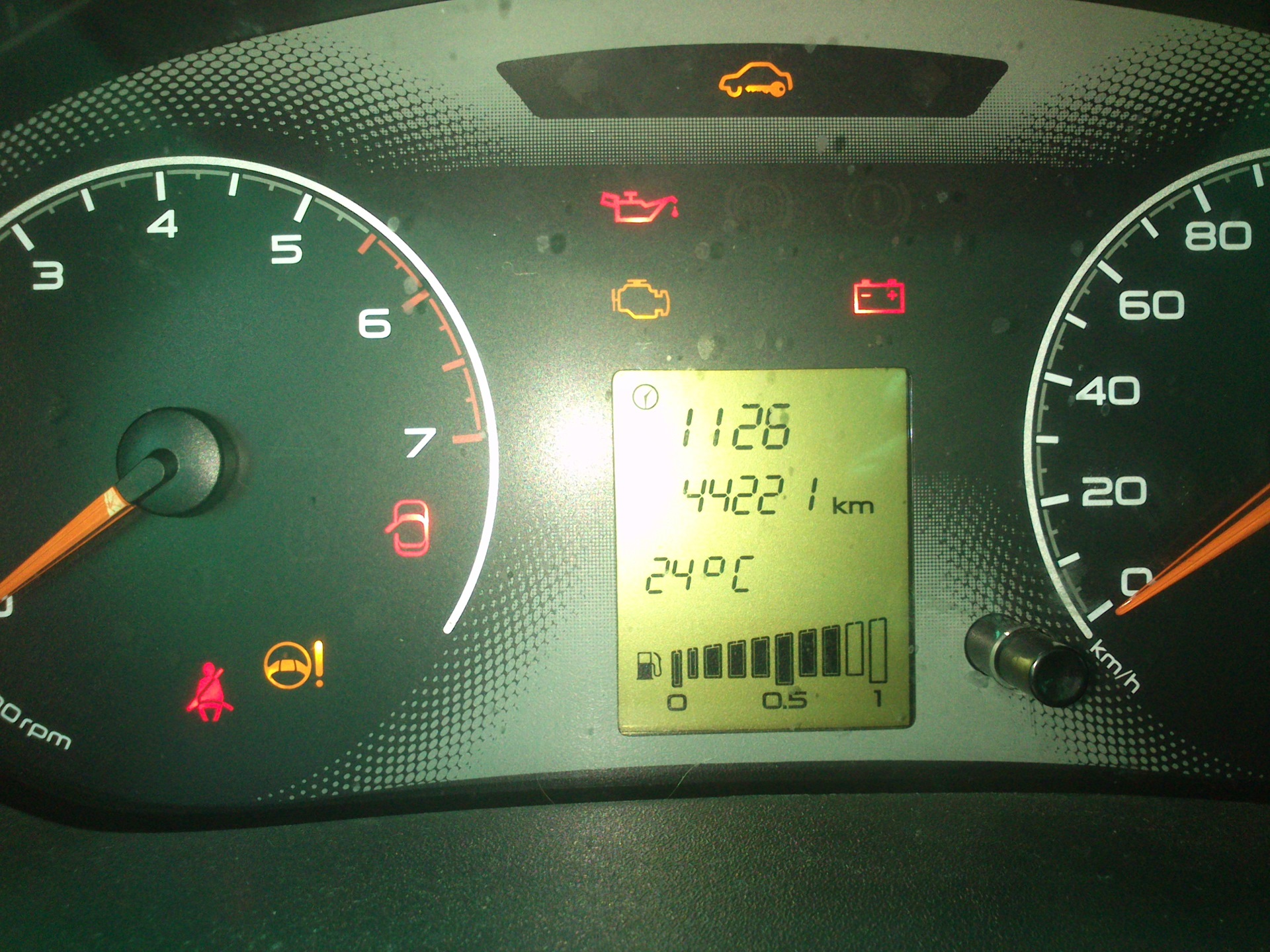 прошивка приборки + датчик ТОС — Lada Гранта, 1,6 л, 2012 года ...