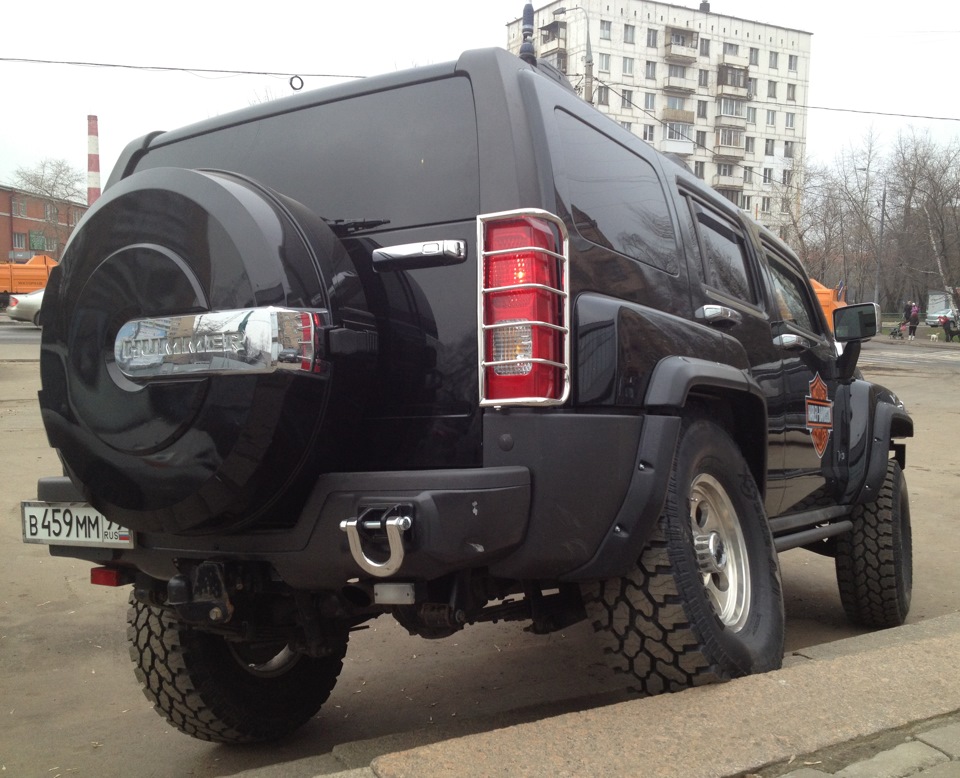Защита задних фонарей, опять хром :)) — Hummer H3, 1,8 л, 2008 года ...