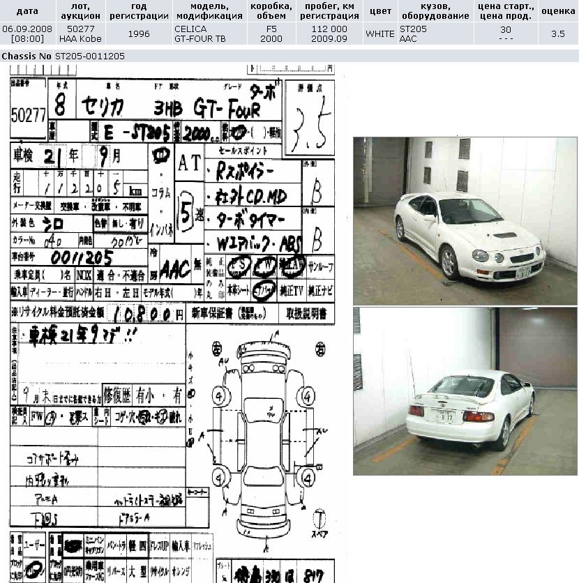 Схемы японских авто