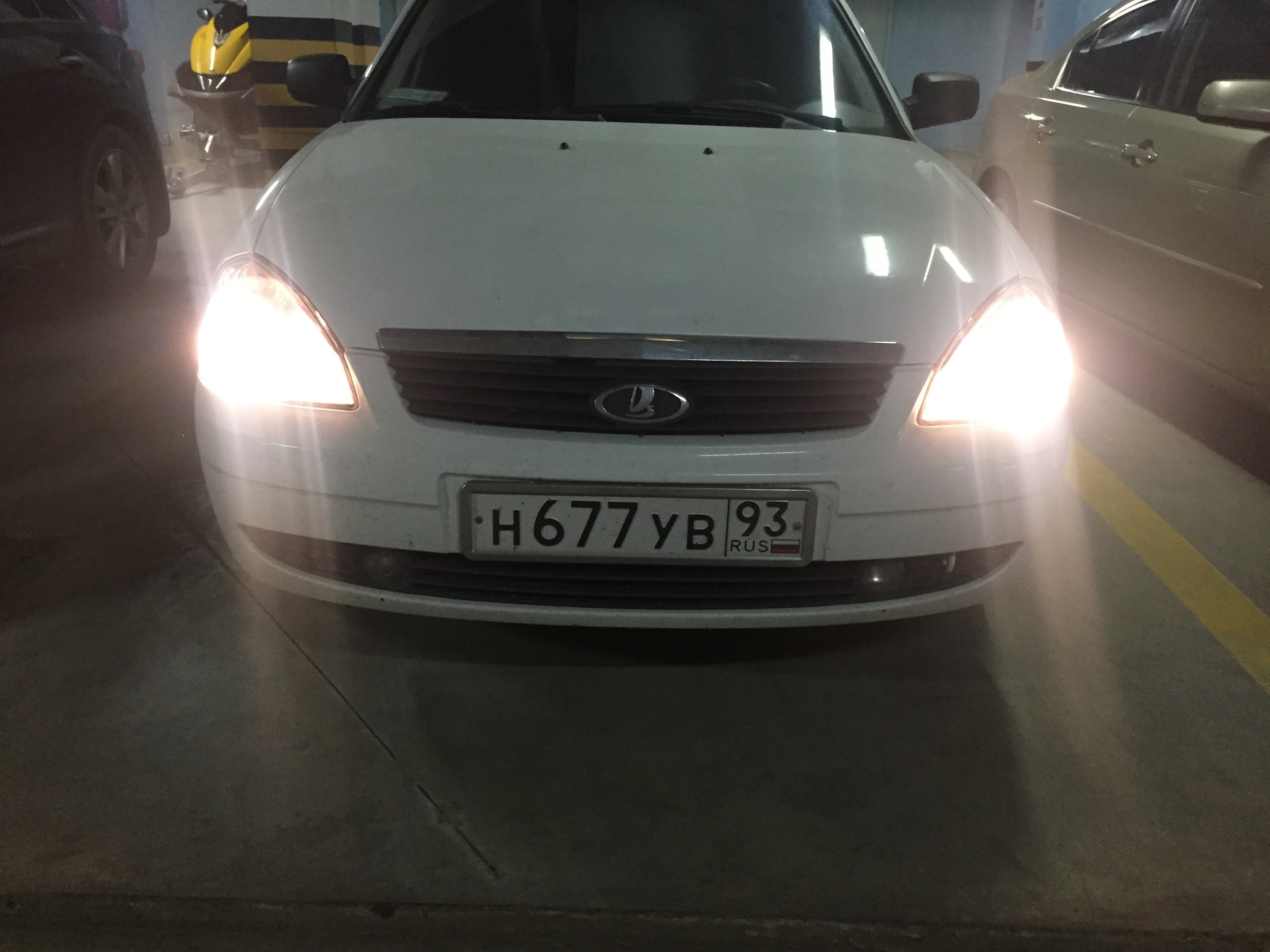 Габариты Osram Cool Blue intense W5W😎👍🏻 — Lada Приора седан, 1,6 л ...