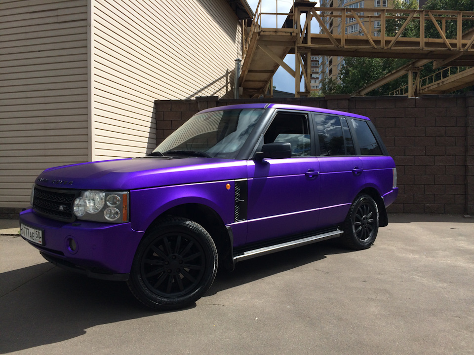 Оклейка Range Rover в фиолетовый матовый хром TeckWrap — KAPAuto на DRIVE2