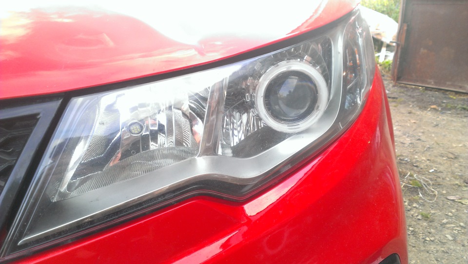 линзы в фары — KIA Cerato Koup (1G), 2 л, 2011 года | тюнинг | DRIVE2