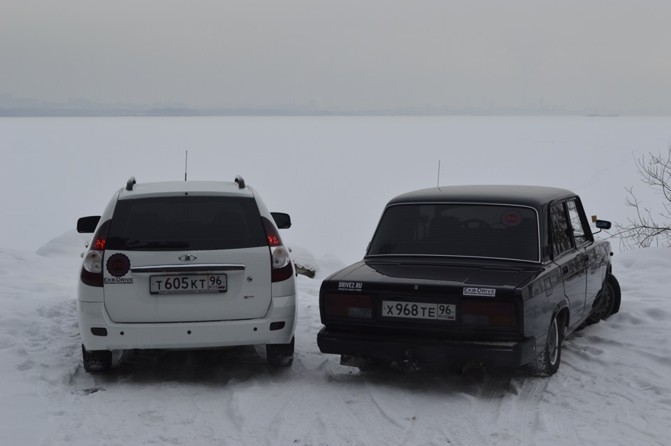 Лада природа вышла погулять. — Lada Приора универсал, 1,6 л, 2011 года ...